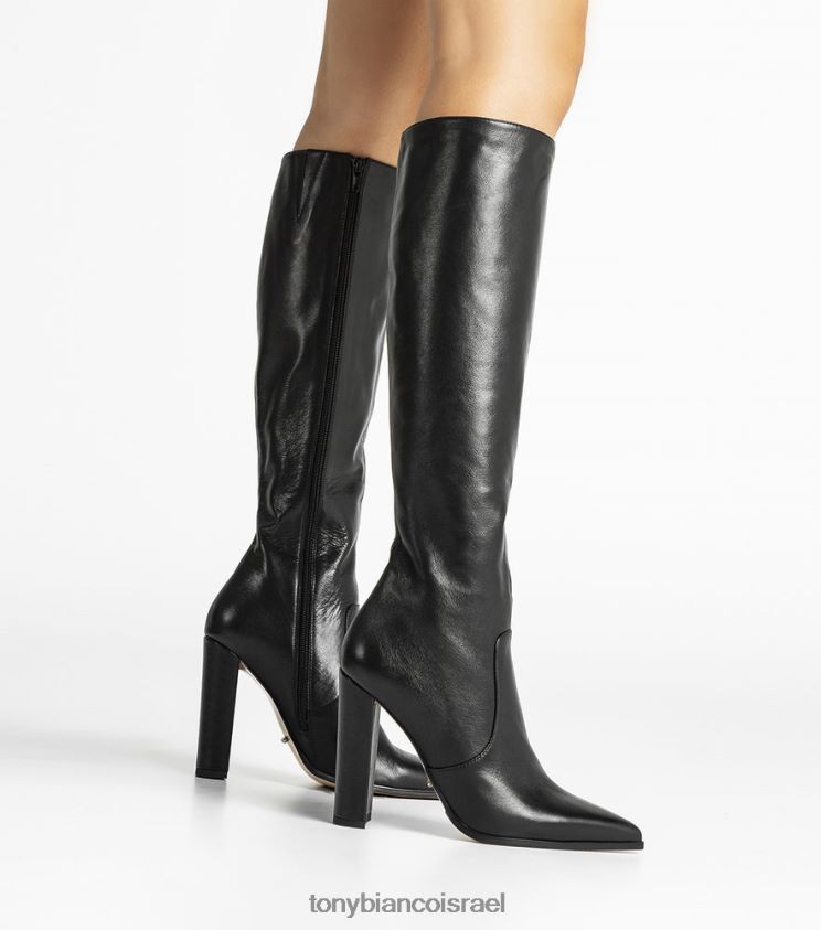 מגפיים בגובה הברך | נשים ונציה שחורה Tony Bianco מגפי לוסיל עגל 8BNR8T453